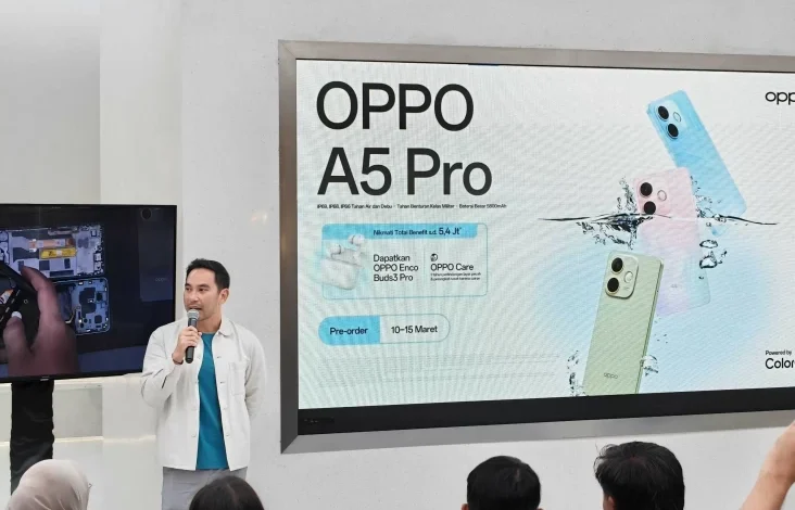 Durabilitas Oppo A5 Pro Dibongkar Habis, Tahan Air, Debu, lalu juga Guncangan?
