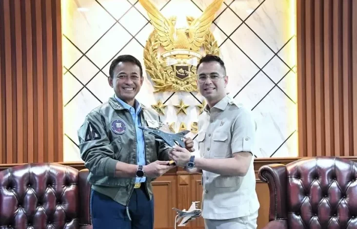 Mabes TNI AU Terima Kunjungan Raffi Ahmad, Perkuat Sinergi Pertahanan-Industri Kreatif