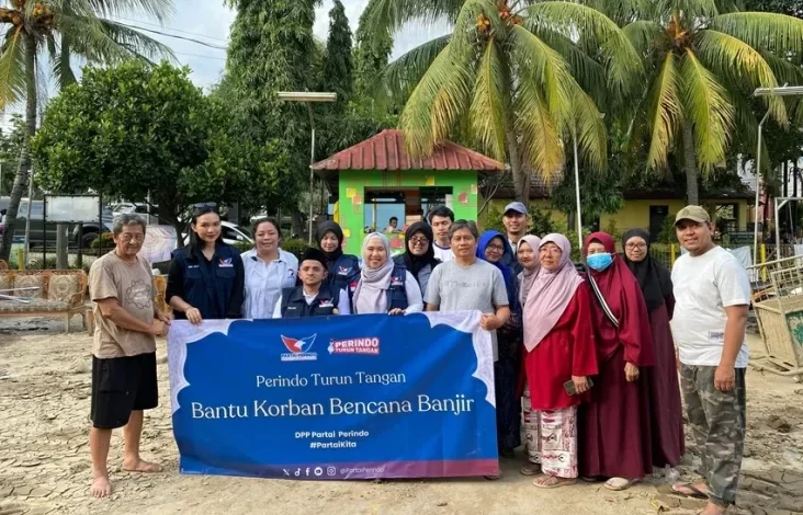 Partai Perindo Bantu Korban Banjir Bekasi, Salurkan 8.000 Liter Air Bersih