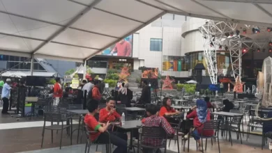RCTI+ Gelar Nobar Timnas Indonesia vs Bahrain dalam tempat La Piazza, Suporter Mulai Padati Lokasi