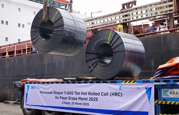 Setelah Tembus Pasar AS, Krakatau Steel Ekspor Baja Canai Panas ke Eropa