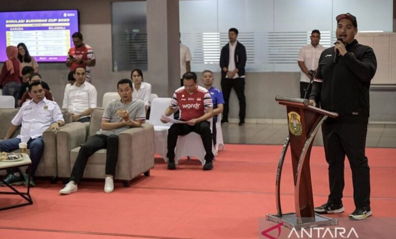 Skuad regu bulu tangkis Negara Indonesia pada Piala Sudirman 2025