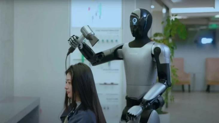 Robot Humanoid China sanggup Gunting Rambut, Sambut Tamu Hotel, hingga Jualan Mobil