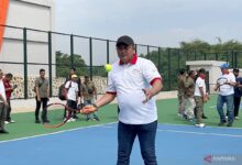 Kepala Wilayah Bogor resmikan Lapangan Tenis Kapten Muslihat ke Pakansari