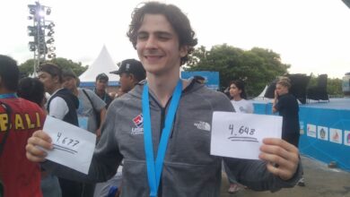 Atlet Negeri Paman Sam pecahkan rekor globus panjat tebing ke Bali